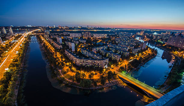istock Night Kiev city, Ukraine 615924178