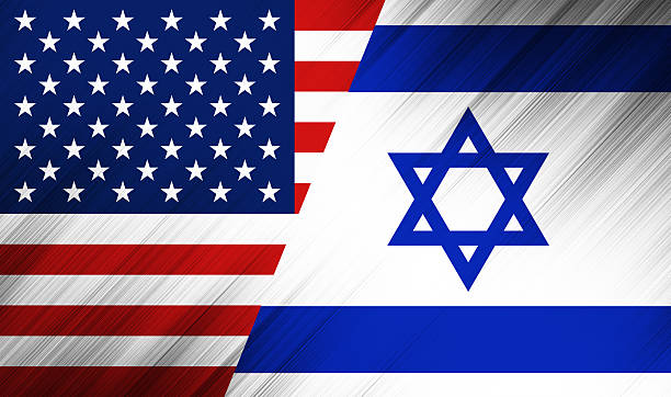 istock Nation flag  - USA - Israel 615924704