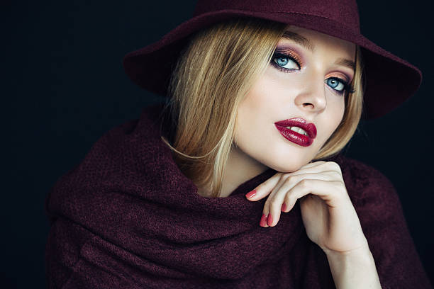 istock Beautiful girl wearing hat 615926500