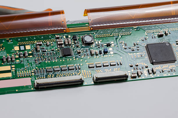 istock VGA monitor circuit board - LCD display controls 615926690