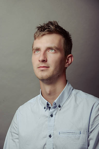 istock Portrait of a smart serious young man 615927608