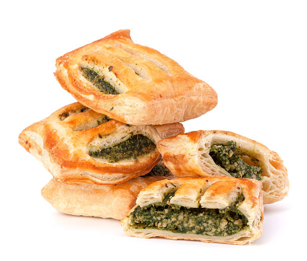 istock Puff pastry bun isolated on white background. 615928884