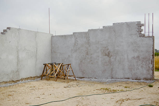 istock Construction of the new warehouse 615975876