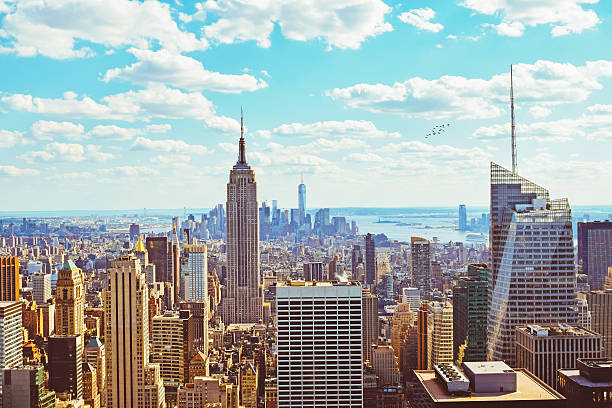 манхэттен, нью-йорк - 1wtc стоковые фото и изображения