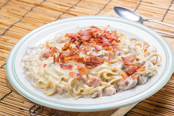 istock spaghetti carbonara on the plate 615978118