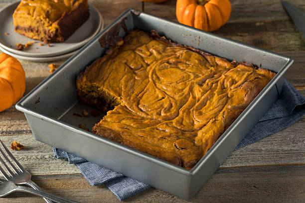 istock Homemade Pumpkin Chocolate Brownies 615979204