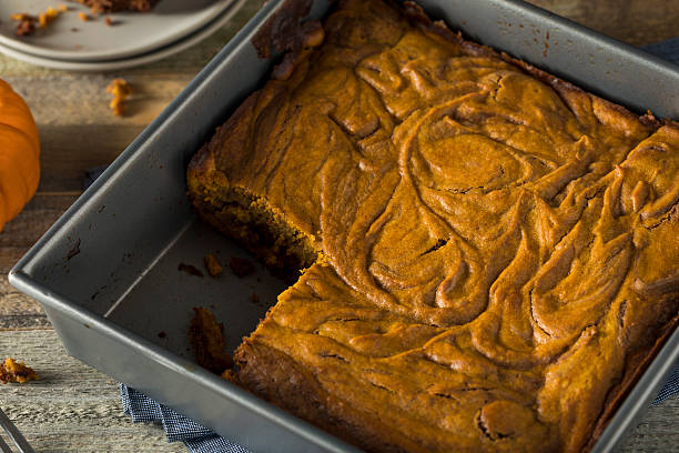 istock Homemade Pumpkin Chocolate Brownies 615979244