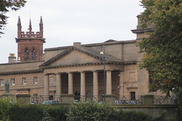 istock Court house in Chester, UK 615983822
