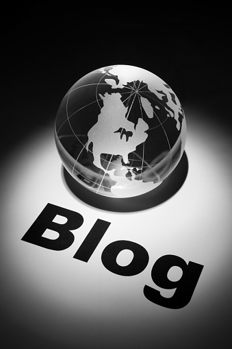 globe, concept of Blog