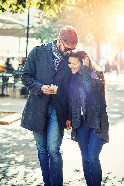 istock Happy couple on a walk 615991138