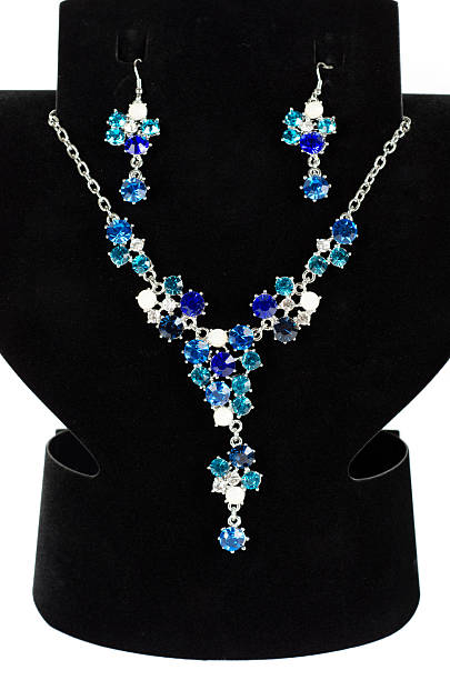 istock necklace with pendants and earrings 615991680