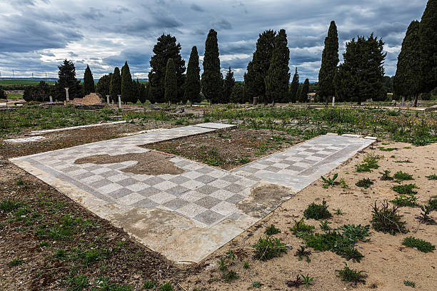 Italica, S. Italica (north of modern day Santiponce, 9 km NW of Seville, Spain) is a magnificent and well-preserved Roman city and the birthplace of Roman Emperors Trajan and Hadrian. italica spain stock pictures, royalty-free photos & images