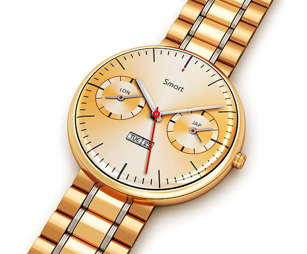 istock Golden luxury smart watch 616000160