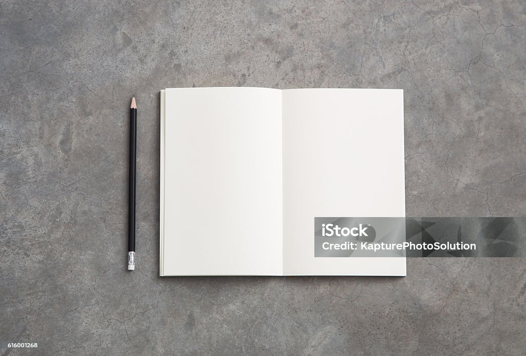 Business Stationary Object White Paper Report Stock Photo