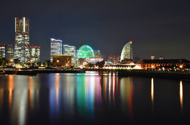 istock Cityscape of Yokohama at night. 616006236