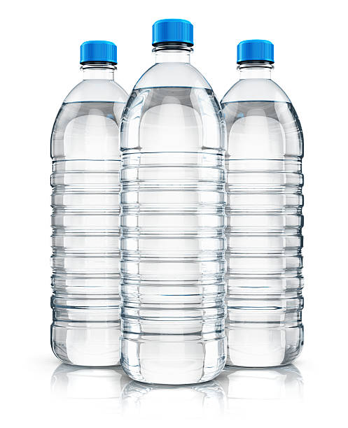 istock Group of plastic drink water bottles 616007072