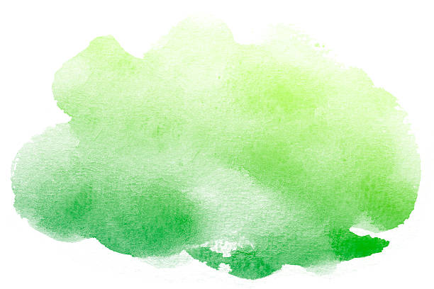 istock Abstract green watercolor background. 616007154