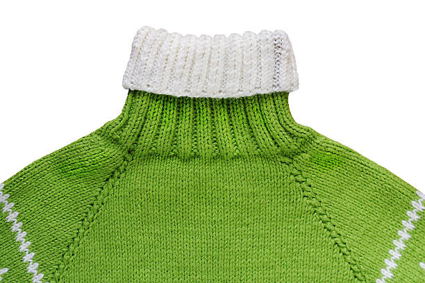 istock Warm green woolen knitted sweater - isolated object, clothing 616012166