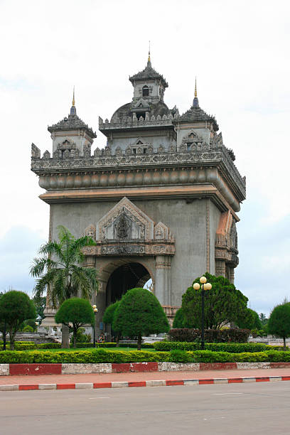 istock Patuxai in Vientiane, Laos 616014734