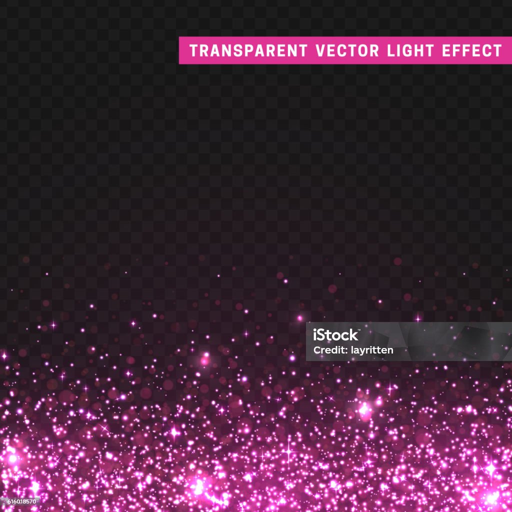 Led Effect Pink Transparent Vector Light Effect Pink Stock Illustration - Download ...