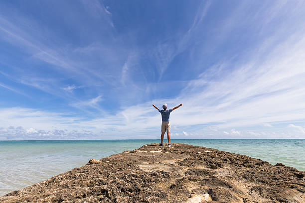 istock Walk the beach of Okinawa 616019308