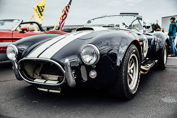 shelby cobra in leesburg virginia - supercar racecar collectors car domestic car stock-fotos und bilder