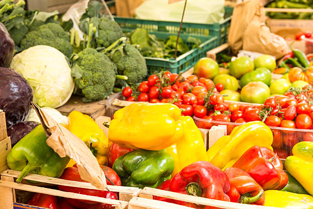 istock vegetables assortment at marketplace 616020986