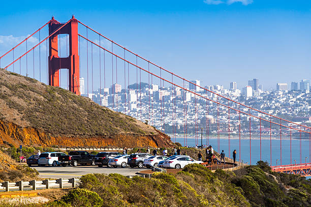 Golden Gate Bridge in the day, head on