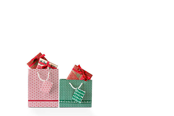 A Red and Green Shopping Bag