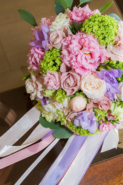 istock Delicate bouquet composed of summer flowers 616102076