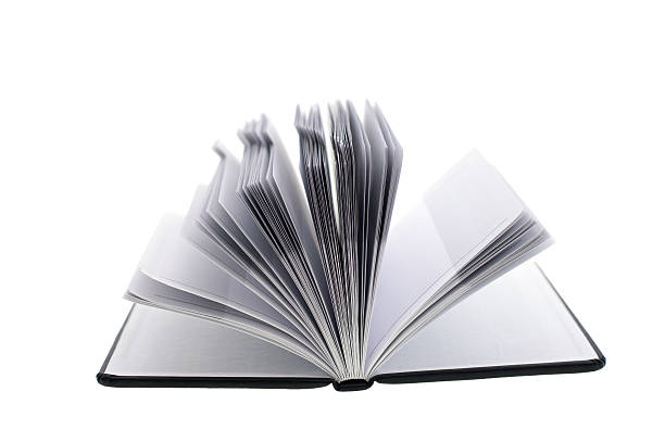istock opened Notebook isolated on white background. Diary of a businessman. 616103118