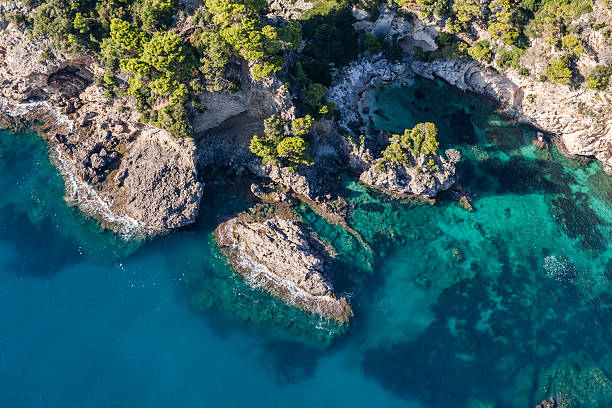 istock aerial view of the Greece coast line 616103796