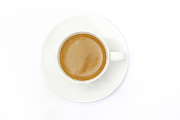 istock The espresso coffee in white background 616105354