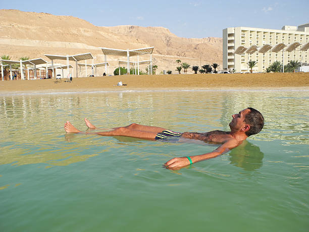 istock Health improvement in the Dead Sea. 616108322