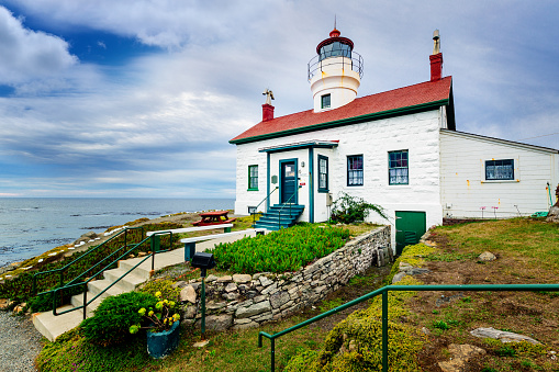 Battery Point lighthouse at Crescent City, California, USA.
