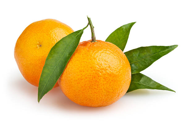 istock Tangerines isolated on white background with clipping path 616108588