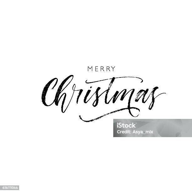 Merry Christmas Card Stock Illustration - Download Image Now - Christmas, Text, Typescript