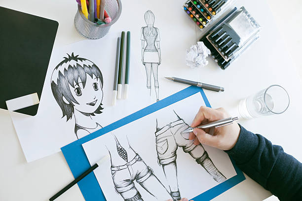 Anime Pencil Drawings Pictures Stock Photos, Pictures & Royalty-Free Images  - iStock