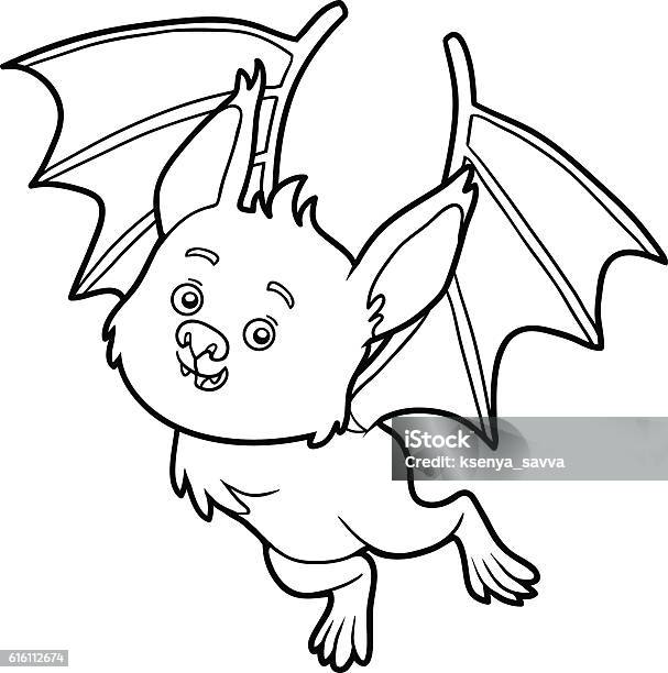 Coloring Book Bat Stock Illustration - Download Image Now - Coloring Book Page - Illlustration Technique, Halloween, Autumn