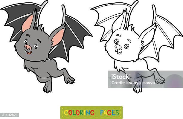 Coloring Book Bat Stock Illustration - Download Image Now - Bat - Animal, Coloring Book Page - Illlustration Technique, Activity