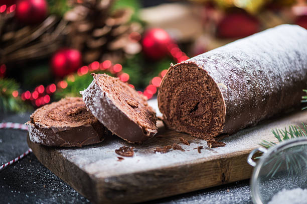 istock Traditional Christmas festive cake 616117706