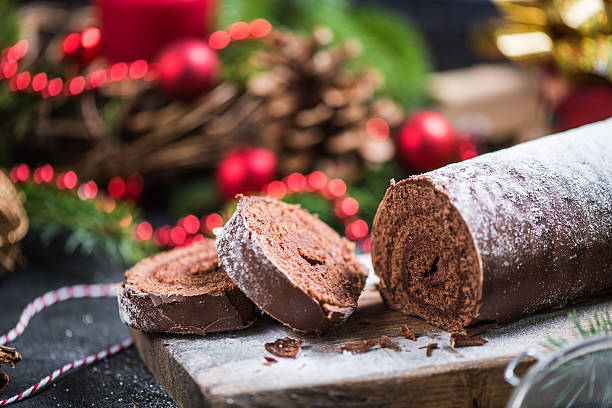 istock Traditional Christmas festive cake 616117888