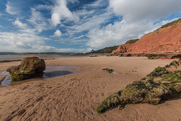 istock Low tide at beach in Exmouth, UK 616120902