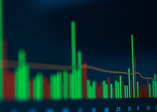 istock Financial background with market values 616123960