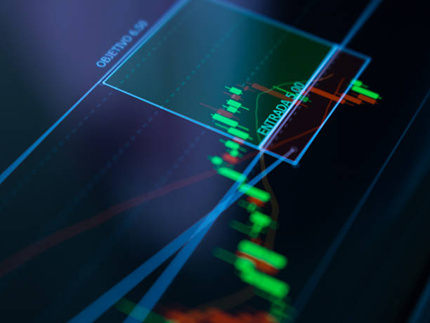istock Financial background with market values 616124020