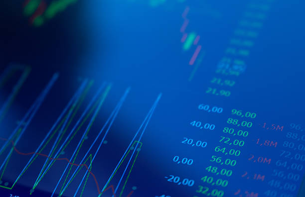 istock Financial background with market values 616124386