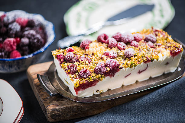 istock Italian semifreddo with frozen berries 616124816