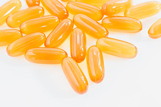 istock Close up capsules gel on white background 616126532