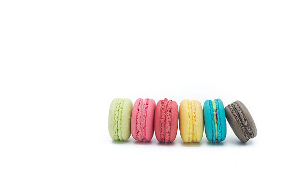 istock Sweet and colourful french macaroons or macaron on 616133722
