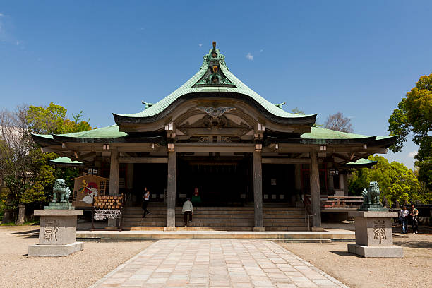 santuário hokoku em osaka, japão - toyotomi hideyoshi - fotografias e filmes do acervo